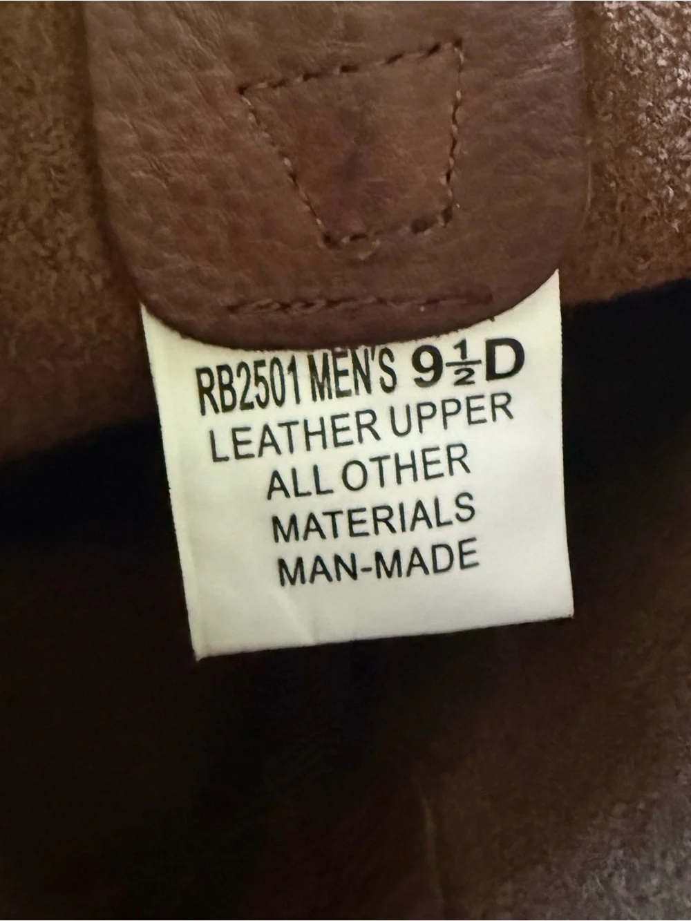 Brown Square toe leather harness boots sz 9.5